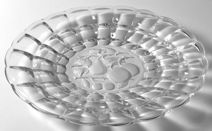 Intaglio Fruit Monticello (Line 698) Plate by Imperial Glass-Ohio-1