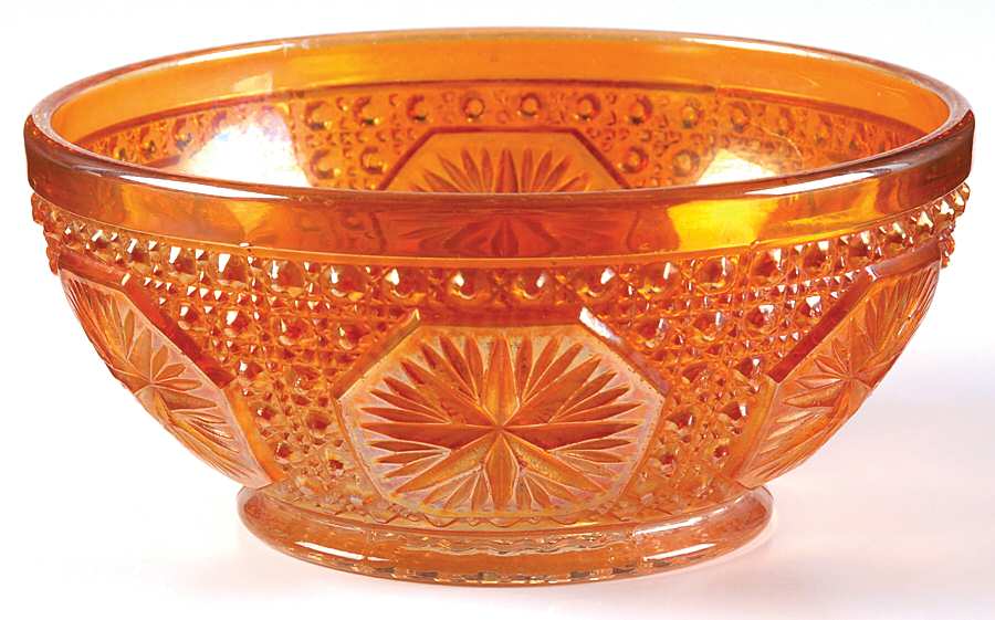Amelia Marigold Carnival 5" Round Bowl by Imperial Glass-Ohio-1