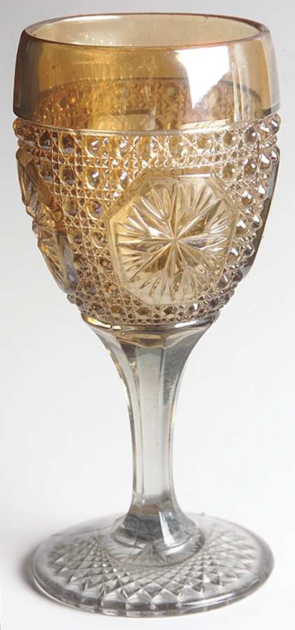 Amelia Smoke Carnival Water Goblet by Imperial Glass-Ohio-1