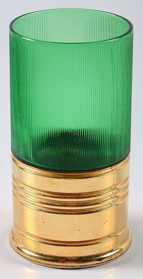 Big Shots Green Highball Glass by Imperial Glass-Ohio-1