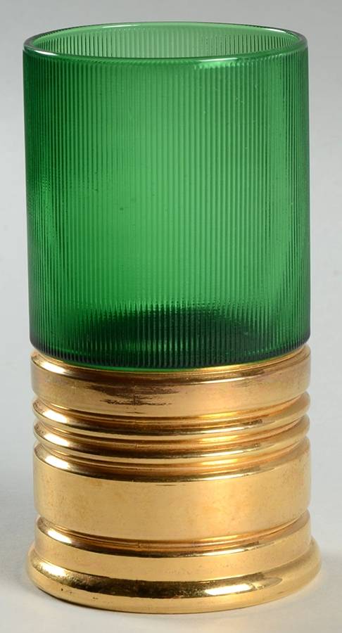 Big Shots Green 11 Oz Flat Tumbler by Imperial Glass-Ohio-1