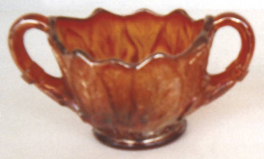 Everglade Sunset Ruby Open Sugar by Imperial Glass-Ohio-1