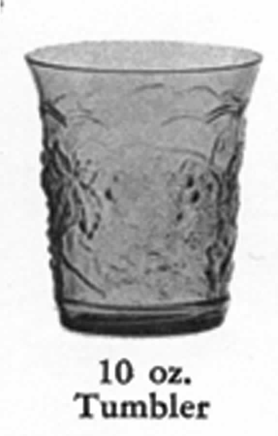 Concord Clear 10 Oz Flat Tumbler by Imperial Glass-Ohio-1