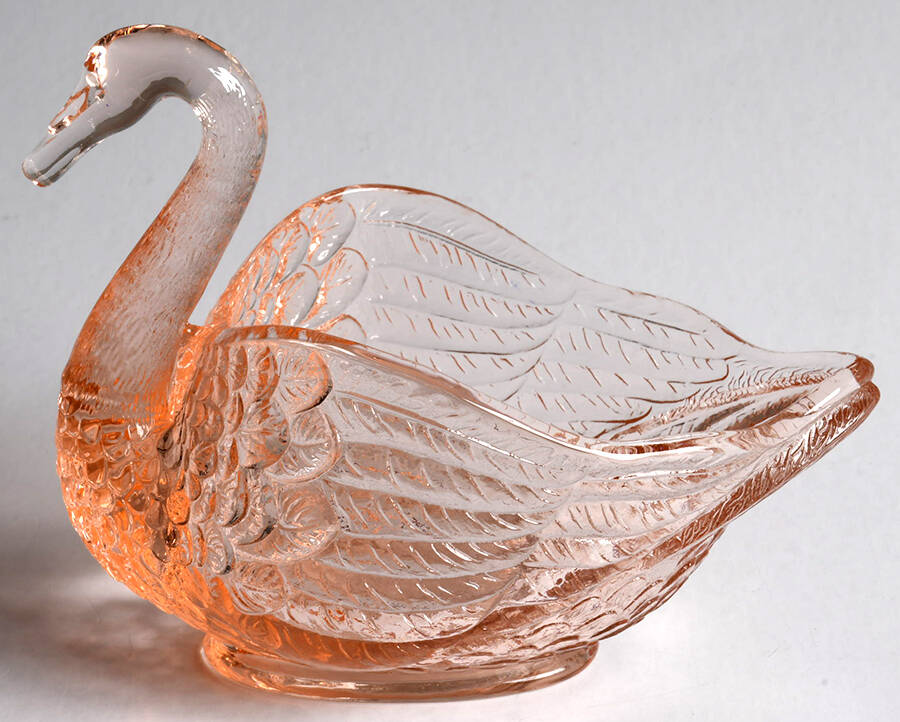 Animals & Figurines #400 8" Open Swan by Imperial Glass-Ohio-1