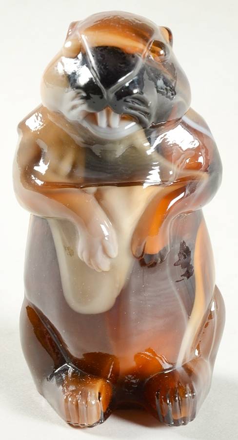 Animals & Figurines #19 Woodchuck by Imperial Glass-Ohio-1