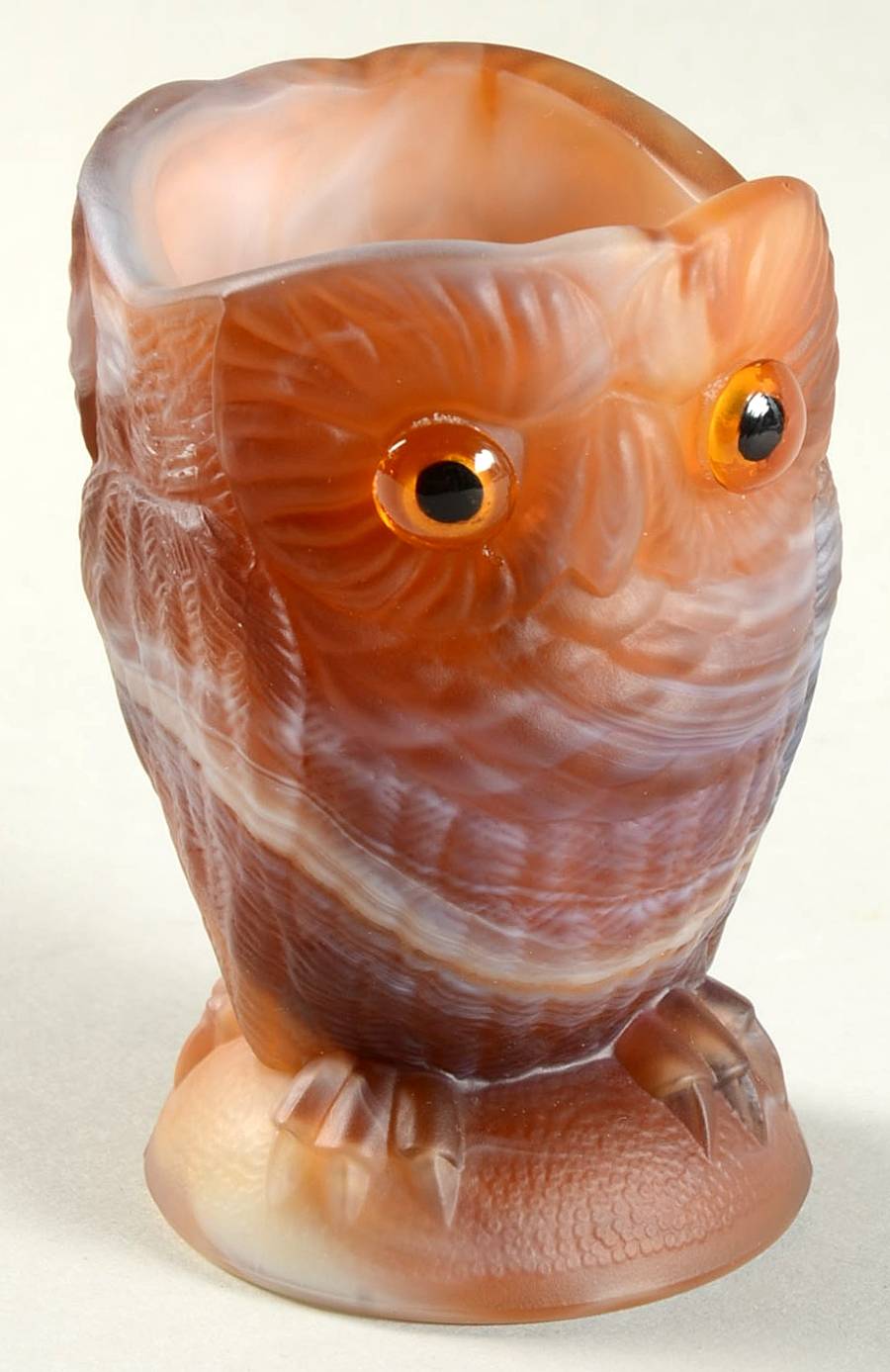 Animals & Figurines #336 Owl Open Sugar by Imperial Glass-Ohio-1