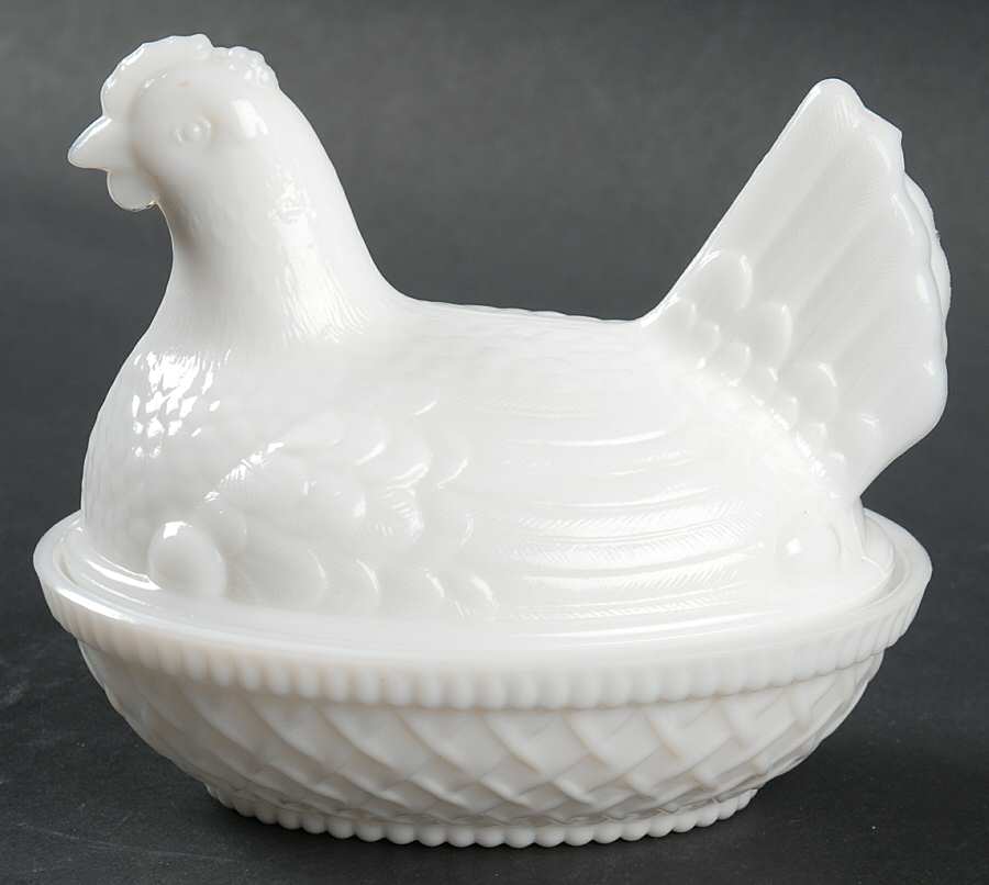 Animals & Figurines #145 Hen on Nest by Imperial Glass-Ohio-1