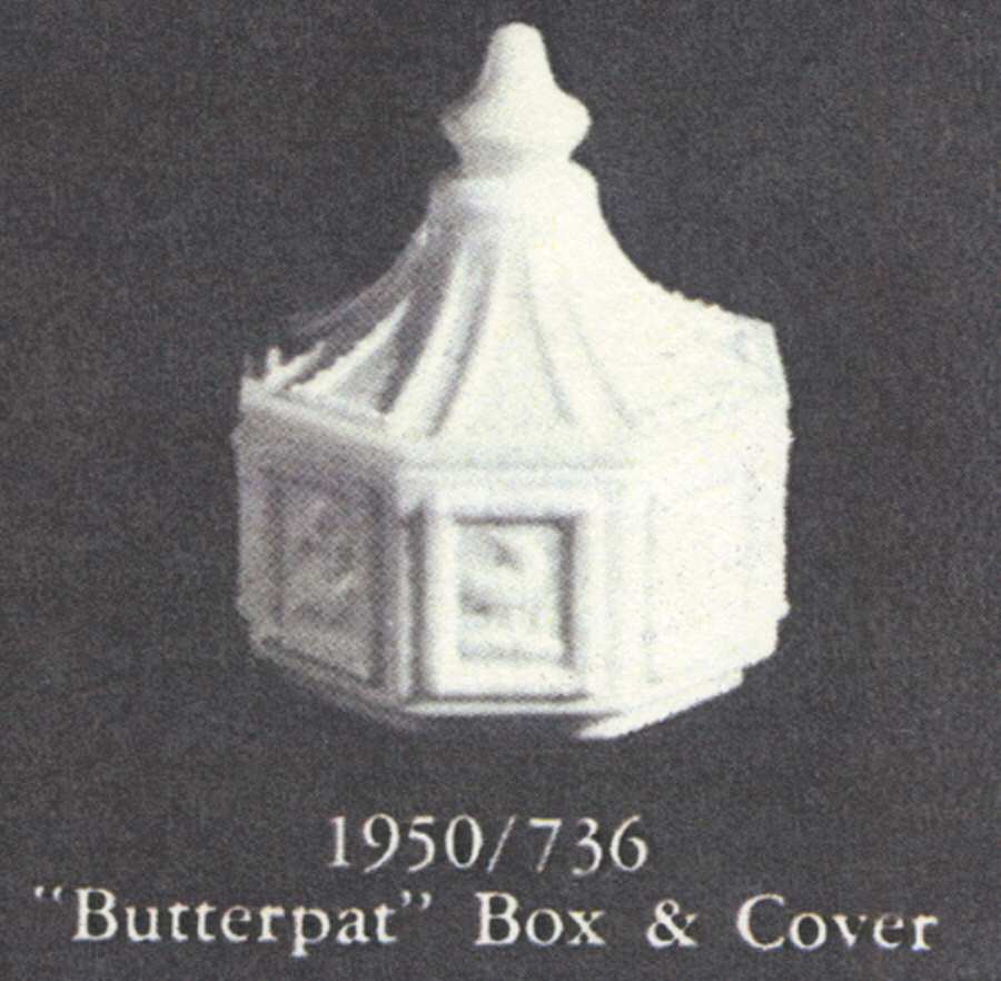 Animals & Figurines #736 Butter Pat Box with Lid by Imperial Glass-Ohio-1