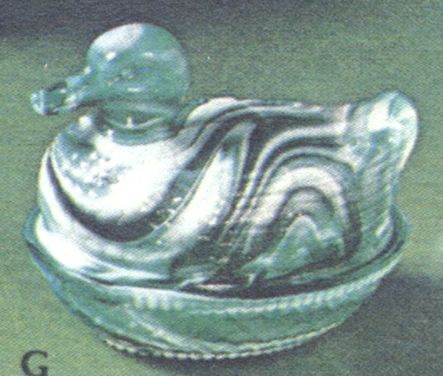 Animals & Figurines #43920/146 Duck on Nest by Imperial Glass-Ohio-1