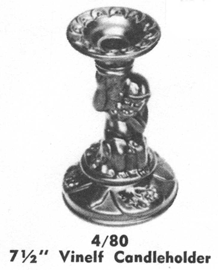 Animals & Figurines #80 Vinelf Candleholder by Imperial Glass-Ohio-1
