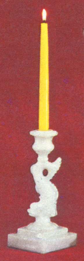 Animals & Figurines #90 9" Dolphin Candlestick by Imperial Glass-Ohio-1
