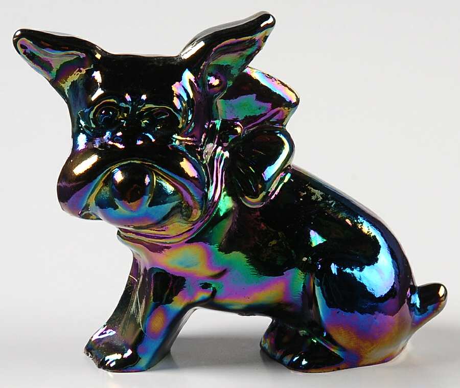Animals & Figurines Bulldog Parlor Pup Dog by Imperial Glass-Ohio-1