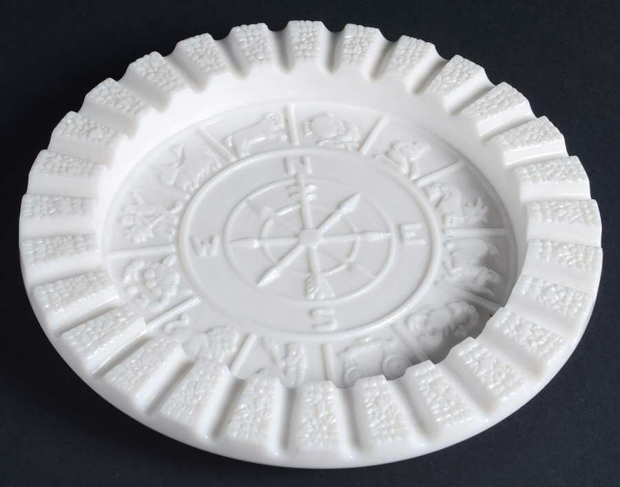 Animals & Figurines #520 9" Zodiac Ashtray by Imperial Glass-Ohio-1