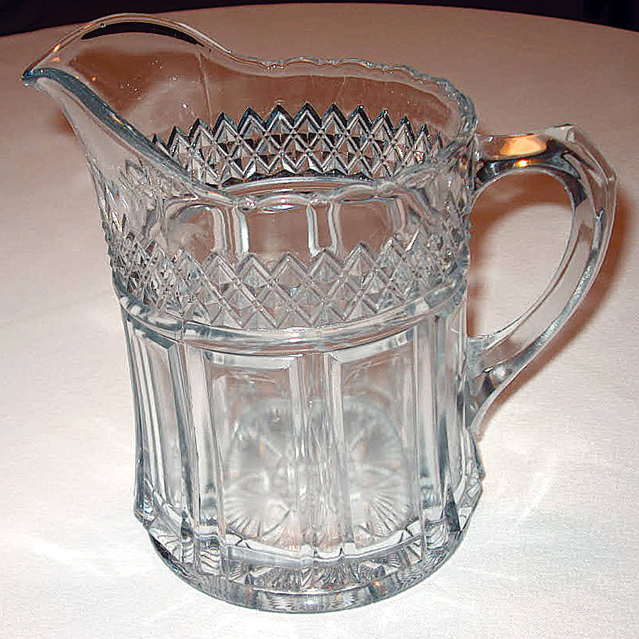 Diamond Band Pitcher by Indiana Glass-1