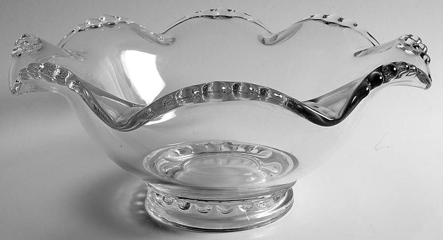Village Guild Round Crimped Bowl by Indiana Glass-1