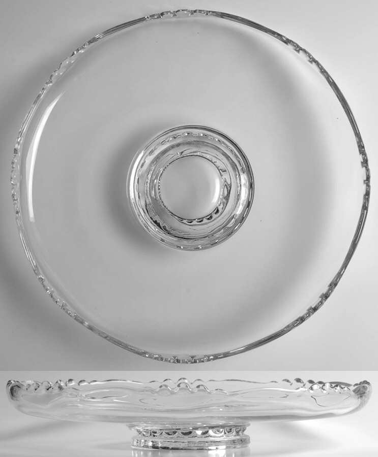 Village Guild 12" Torte Plate by Indiana Glass-1