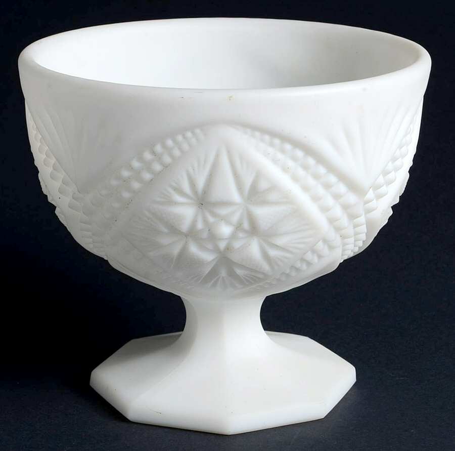 425 Milkglass Footed Candy Dish No Lid by Imperial Glass-Ohio-1