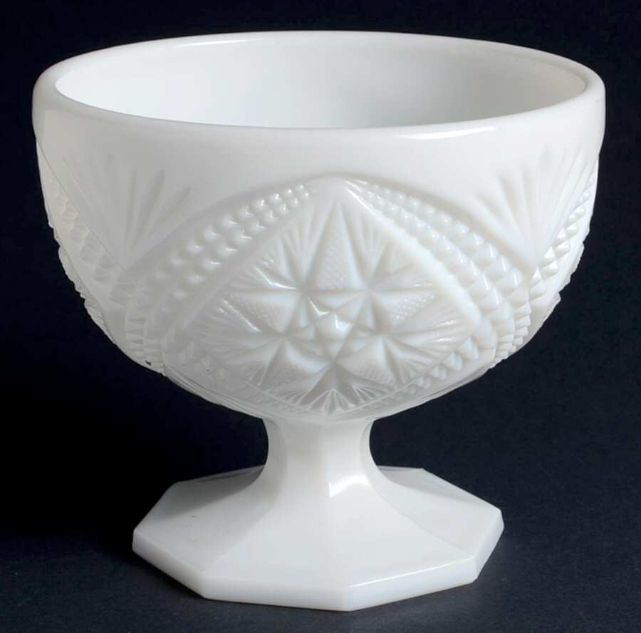 425 Milkglass Footed Candy Dish No Lid by Imperial Glass-Ohio-1