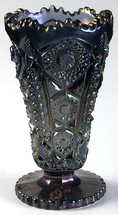 536 Amethyst Carnival 6" Flower Vase by Imperial Glass-Ohio-1
