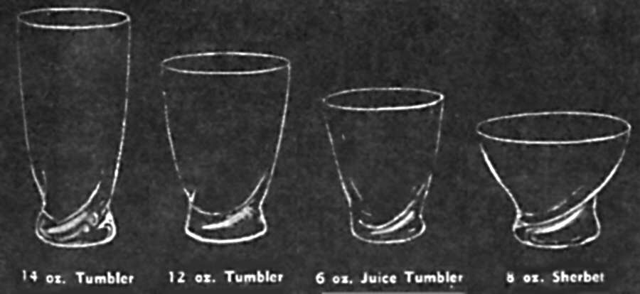 Twist Smoke Flat Juice Glass by Imperial Glass-Ohio-1