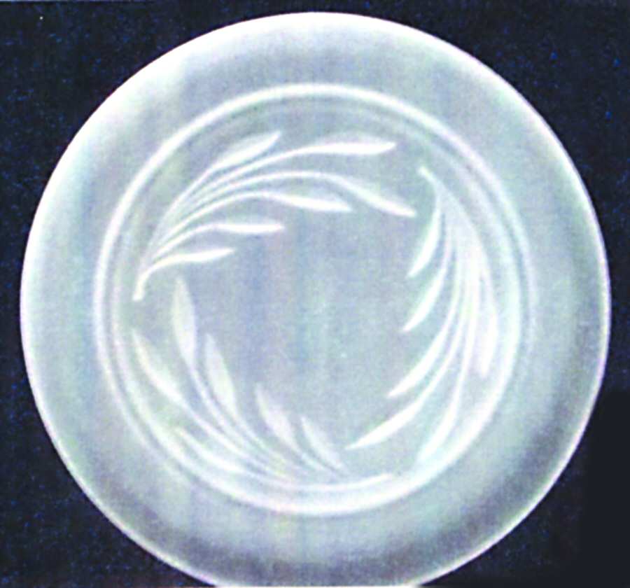 1008 Frosted Luncheon Plate by Indiana Glass-1