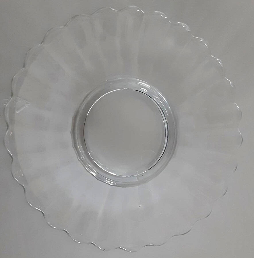 Pillar Flute Clear Saucer Only by Imperial Glass-Ohio-1