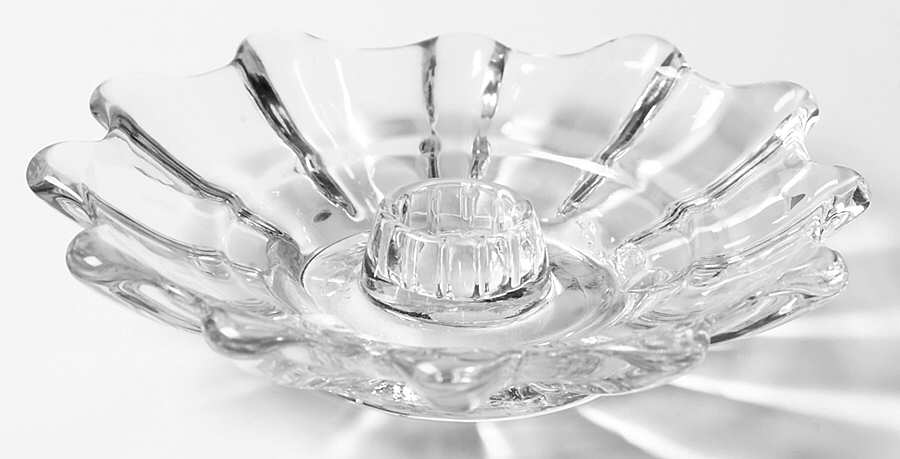 Celestial Clear (2 Piece) Set Candle Lamp Base by Indiana Glass-1
