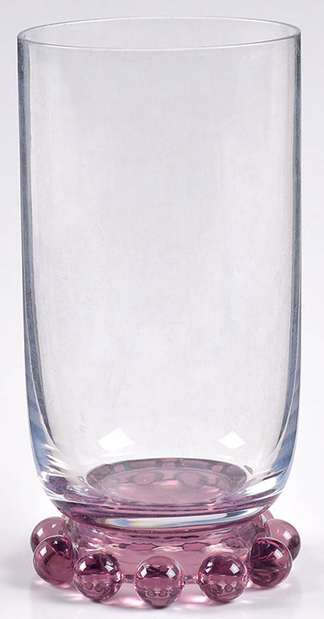 Candlewick Amethyst Base (400-19) 10 Oz Flat Tumbler by Imperial Glass-Ohio-1