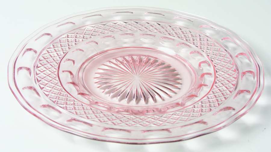 Tradition Pink Luncheon Plate by Imperial Glass-Ohio-1