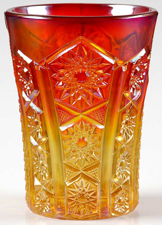 Heirloom Sunset Carnival 9 Oz Flat Tumbler by Indiana Glass-1