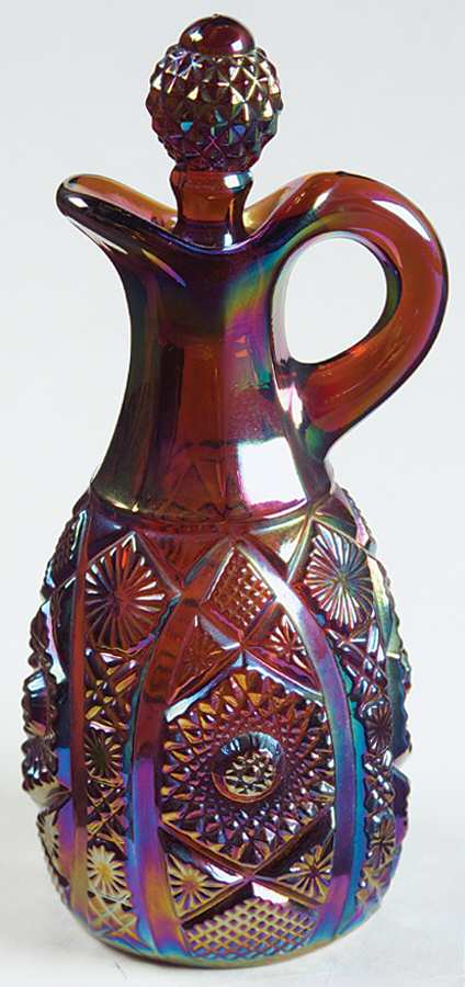 Daisy and Button Amethyst Carnival Cruet & Stopper by Imperial Glass-Ohio-1