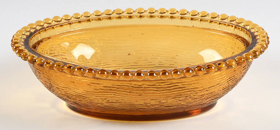 Indiana Animals & Figurines Amber Hen on Nest No Lid by Indiana Glass-1