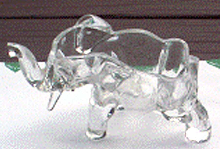 Indiana Animals & Figurines Small Elephant with Lid by Indiana Glass-1