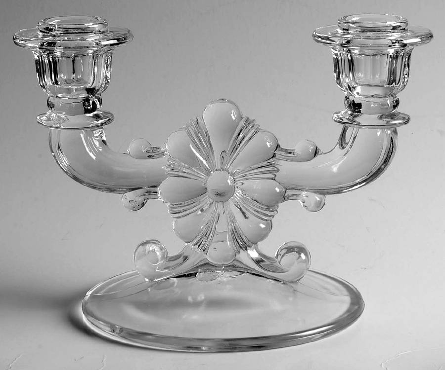 ING2 Double Light Candlestick by Indiana Glass-1