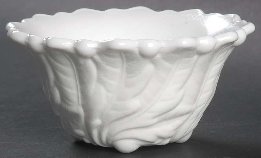 Wild Rose Milk Glass Single Light Candlestick by Indiana Glass-1