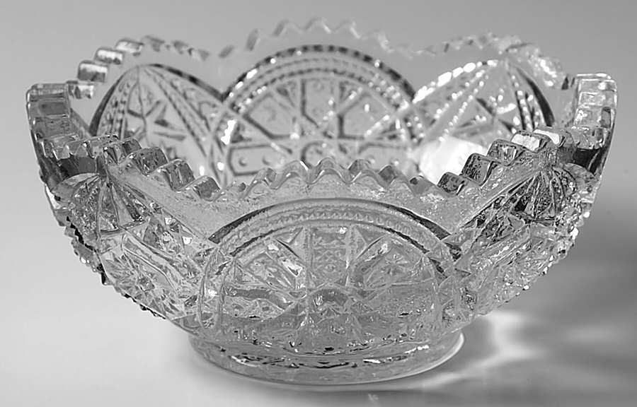 Wheels Clear Small Fruit Dessert Bowl by Imperial Glass-Ohio-1