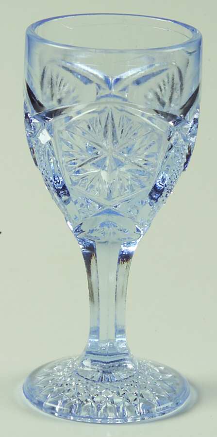 Mogul Variant Blue (Light) Cordial Glass by Imperial Glass-Ohio-1