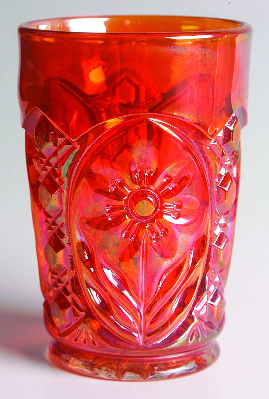 Mayflower Marigold Flat Tumbler by Imperial Glass-Ohio-1