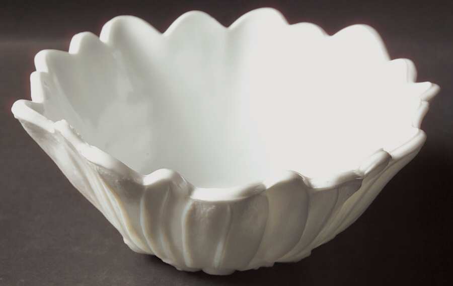 Lily Pons Milkglass 7" Round Bowl by Indiana Glass-1