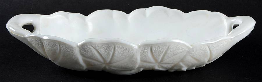 Lily Pons Milkglass 9" Oval Celery by Indiana Glass-1