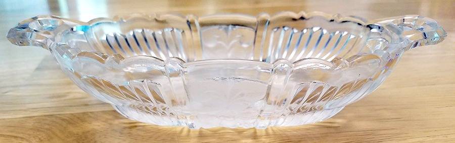 Killarney Clear Frosted Olive Dish by Indiana Glass-1
