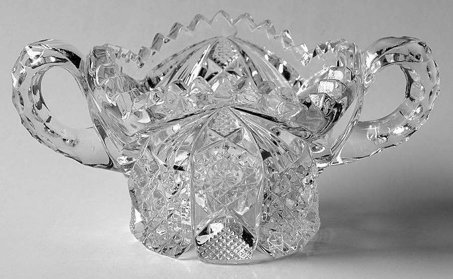 526 Clear Open Sugar by Imperial Glass-Ohio-1