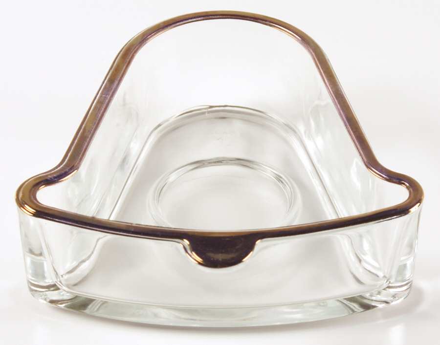 Holiday Gold Bell Shape Bowl by Indiana Glass-1