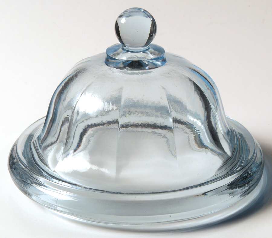 ING3 Blue Lid for 10" Storage Jar by Indiana Glass-1