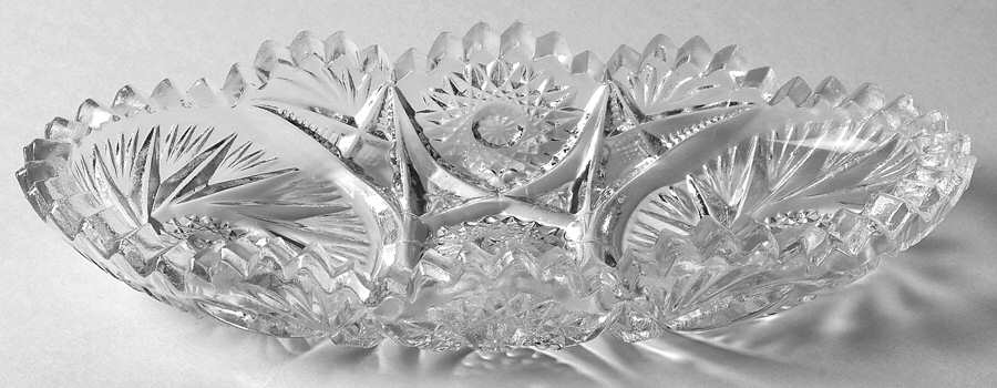 555 Clear Pickle Dish by Imperial Glass-Ohio-1