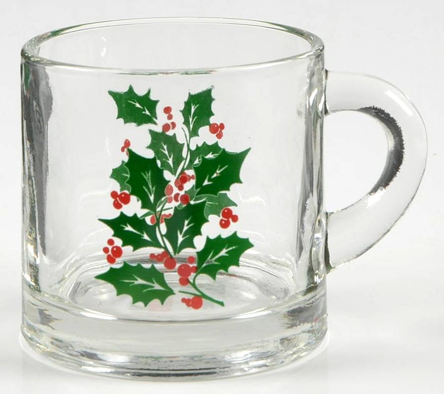 Holly Mug by Indiana Glass-1