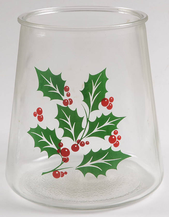 Holly Cookie Jar No Lid by Indiana Glass-1