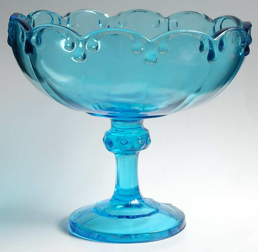 Garland Blue (Horizon) Comport by Indiana Glass-1