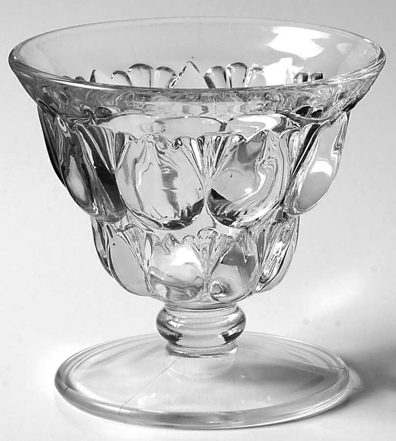 325 Clear Champagne/Tall Sherbet by Indiana Glass-1