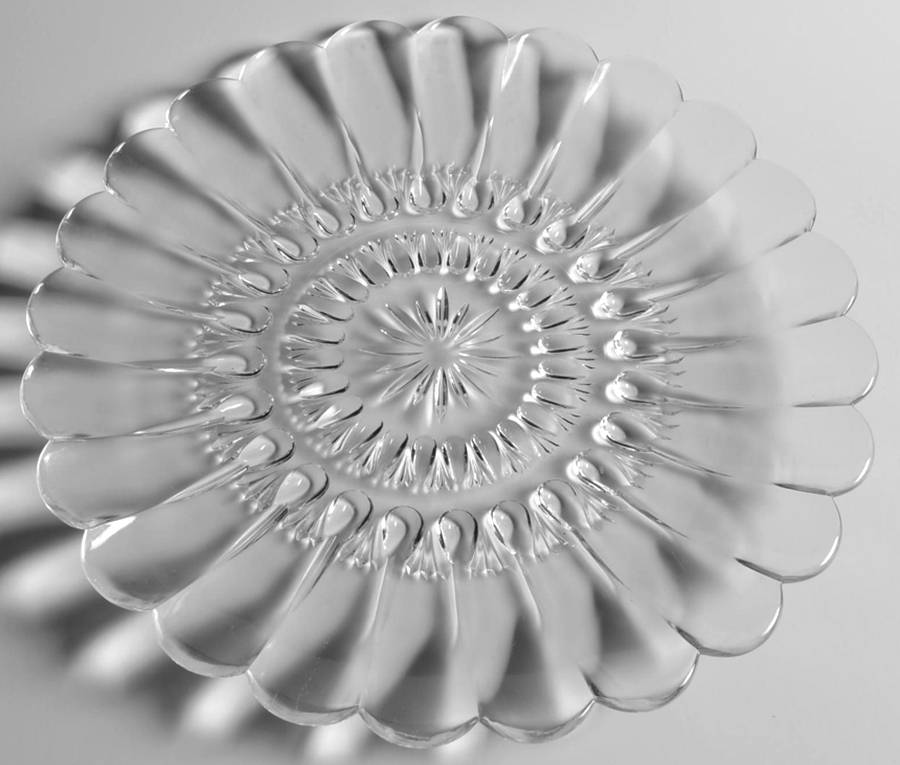325 Clear 11" Sandwich Plate by Indiana Glass-1